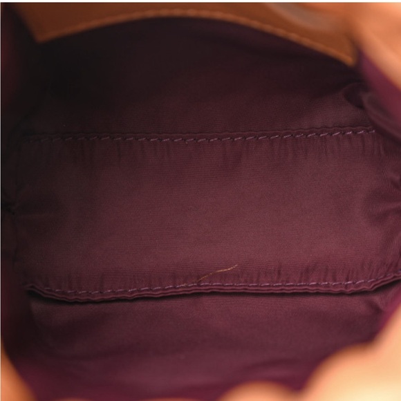 Burberry Lambskin Quilted Mini Lola Bucket Bag Maple Brown - Picture 4 of 8